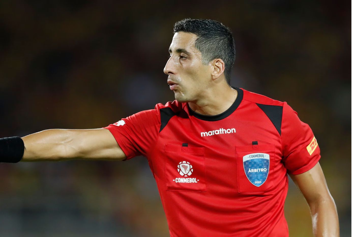 Árbitro Yael Falcón, da Argentina