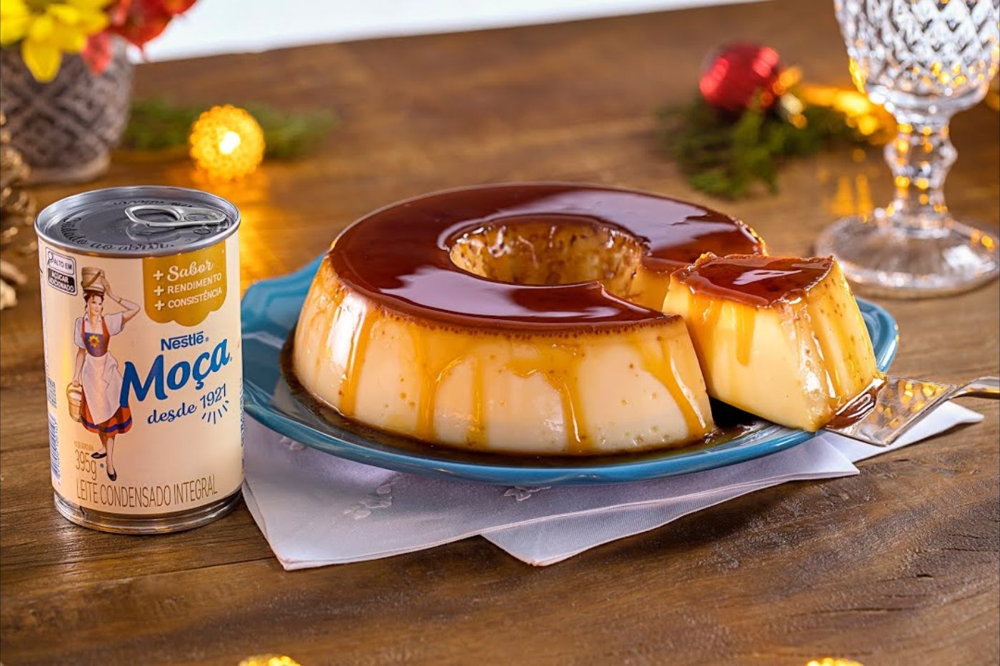 Ingredientes do Pudim de Leite Condensado - Foto (receitas nestle)