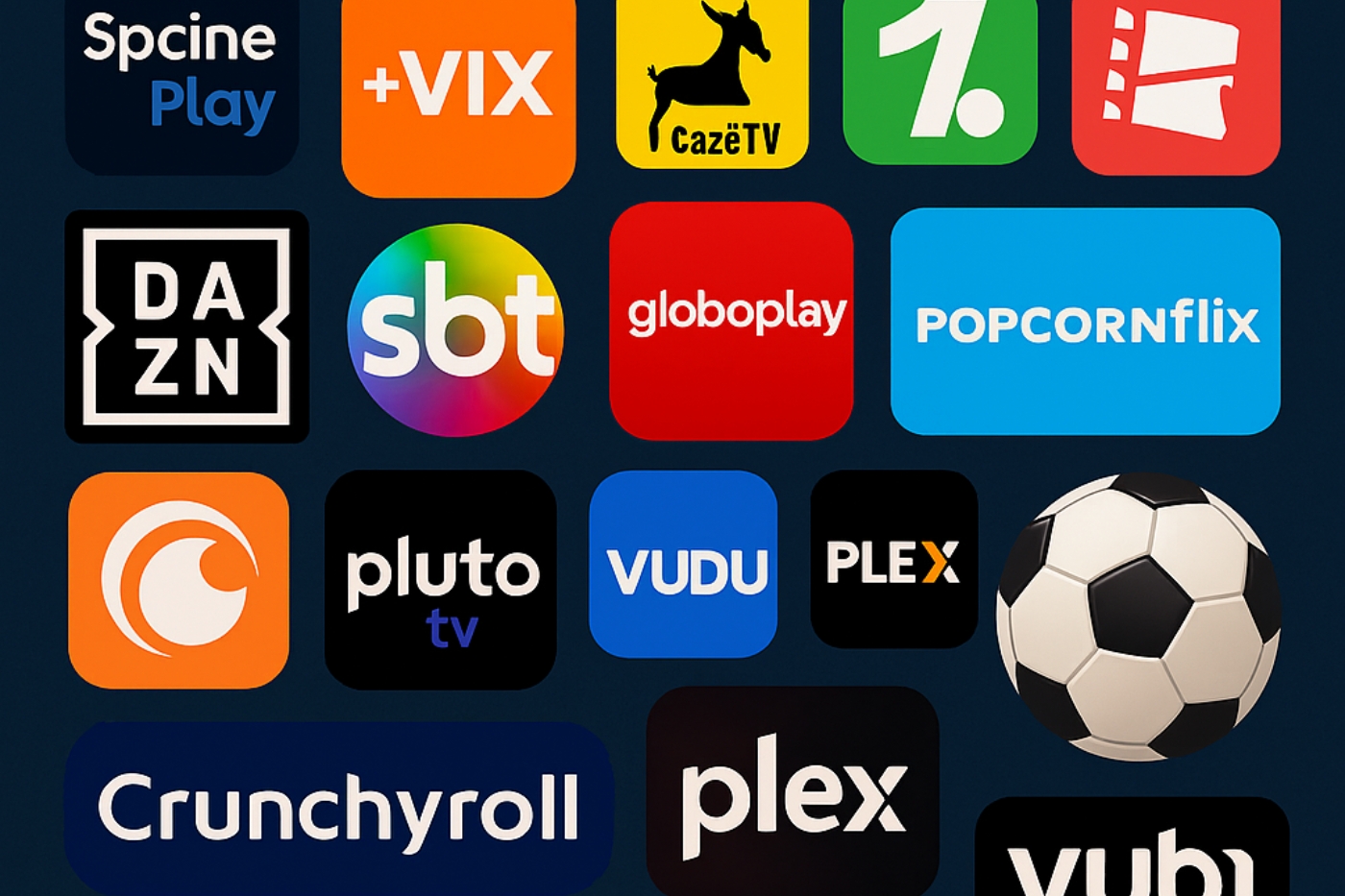 20 Melhores Apps e Sites para Assistir Futebol ao Vivo Grátis (Foto Montagem A Folha Hoje)