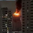 Incêndio atinge prédio em construção em Recife