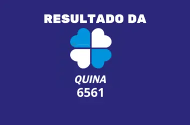 Resultado da Quina de Hoje 18/10 Concurso 6561 (imagem: A Folha Hoje)