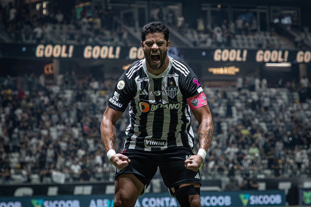 Hulk brilha pelo Atlético-MG, marca golaço e iguala Neymar como maior artilheiro brasileiro em atividade