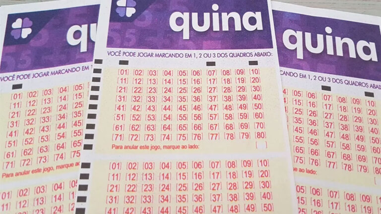 talões Quina da loteria das caixas