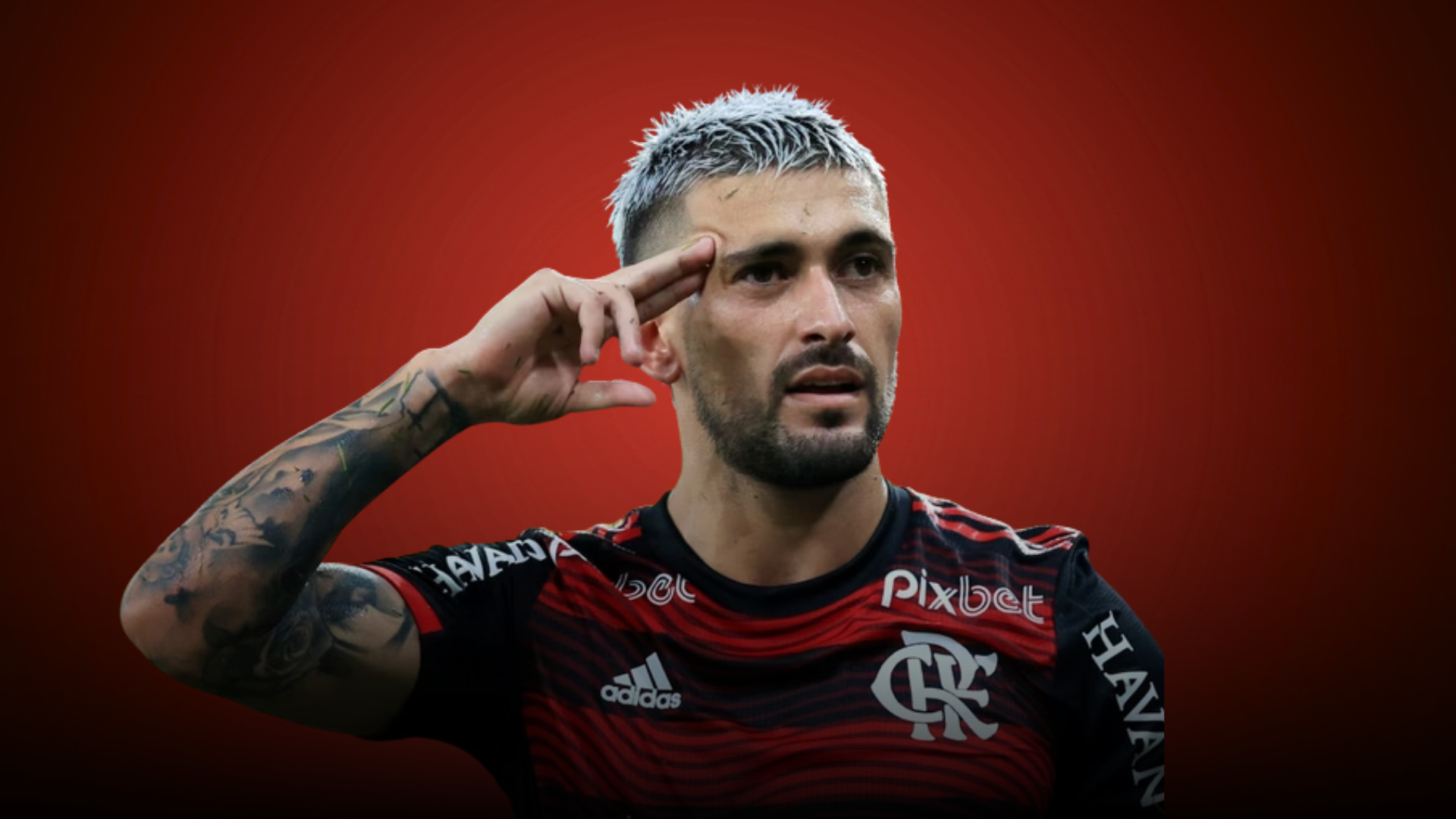 Arrascaeta em grandes jogadas criativas com a camisa do Flamengo