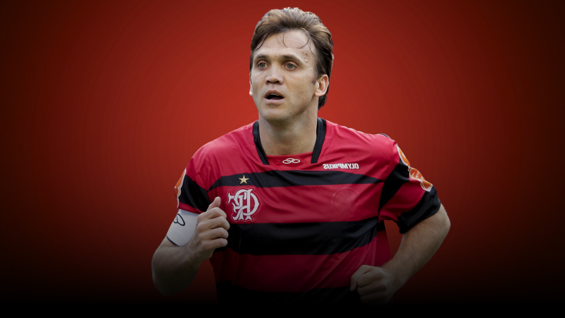 Petkovic cobrando falta decisiva pelo Flamengo