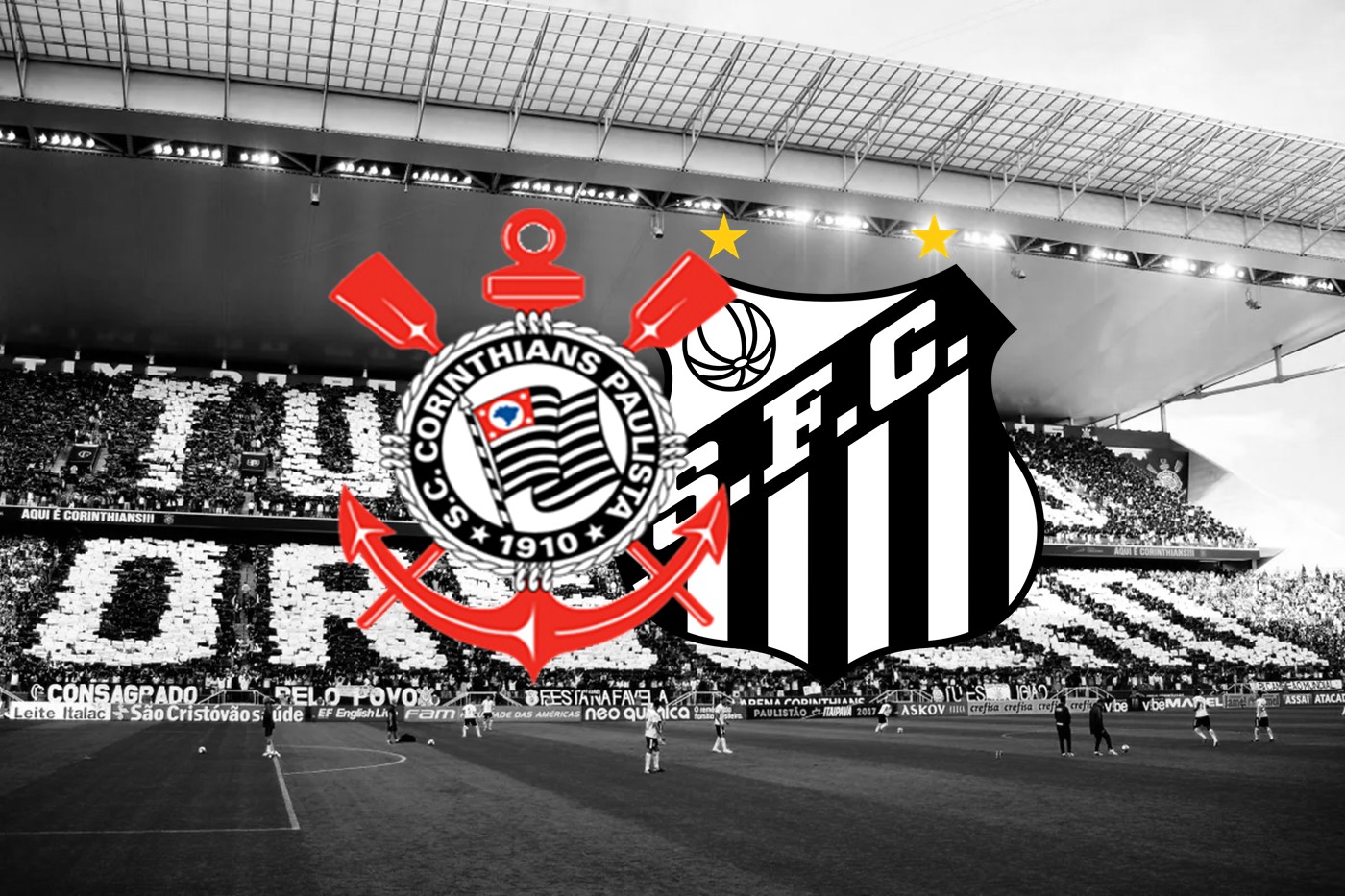 Corinthians x Santos ao vivo grátis com imagens: Onde assistir o Clássico Alvinegro pelo Brasileirão