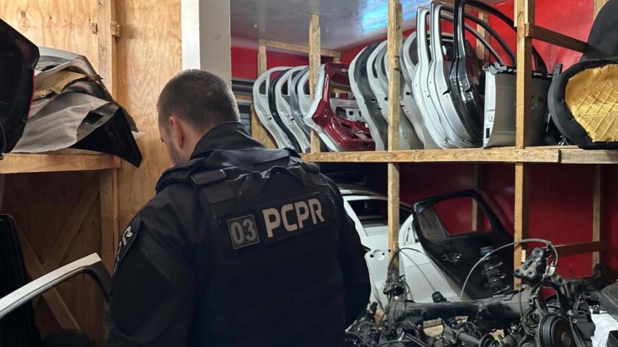 PCPR apreende dezenas de peças veiculares durante ação em Curitiba