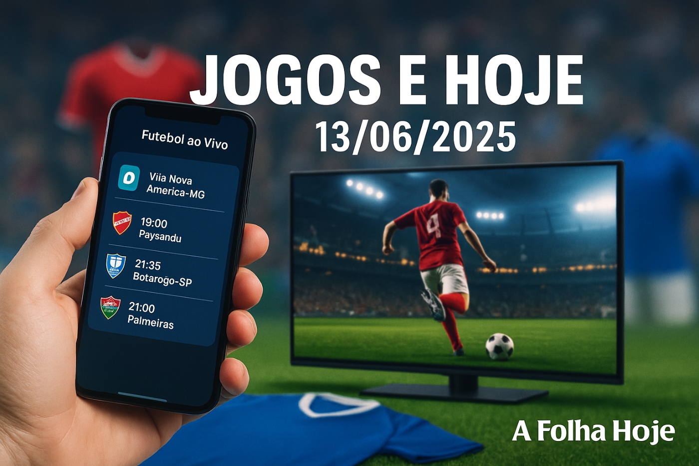 Jogos de Hoje: Quem Joga no Futebol ao Vivo na TV e Streaming (13/06/2025)