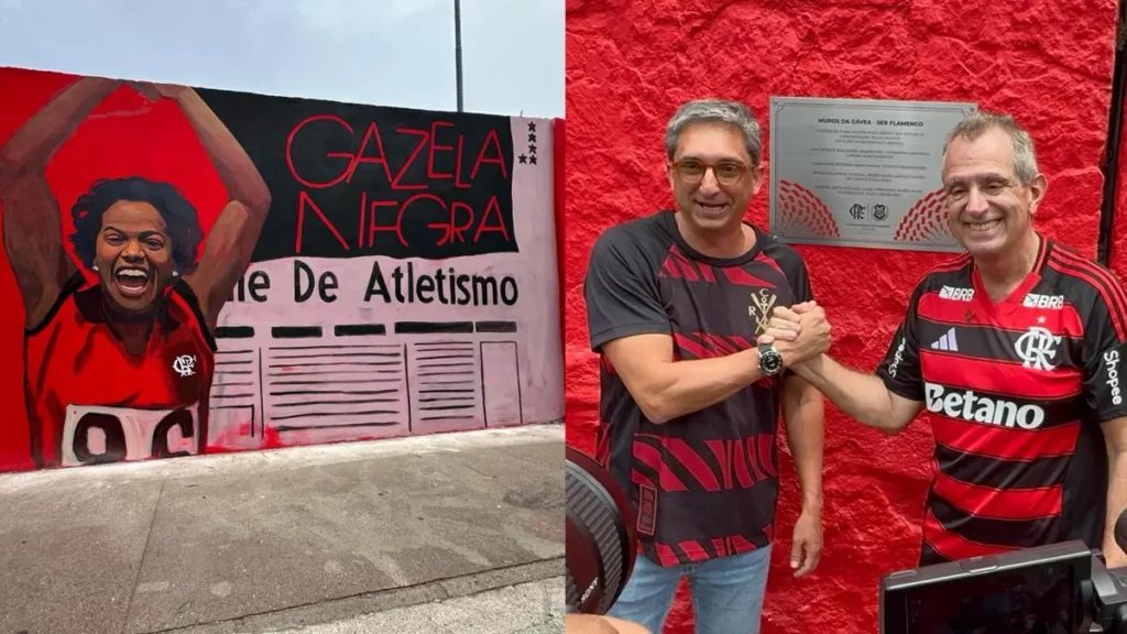 Muros da Gávea: 274 metros de arte, 6 artistas e homenagem aos 130 anos do Flamengo, curadoria do Patrimônio e promessa de pinturas mensais