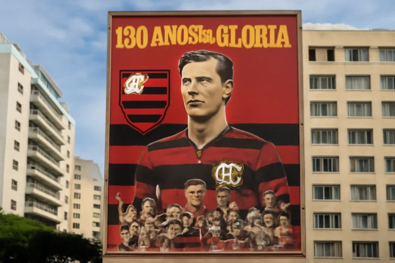 130 Anos de Glória: Flamengo Ganha Megapôster Gigante e Especial Histórico no Jornal EXTRA!