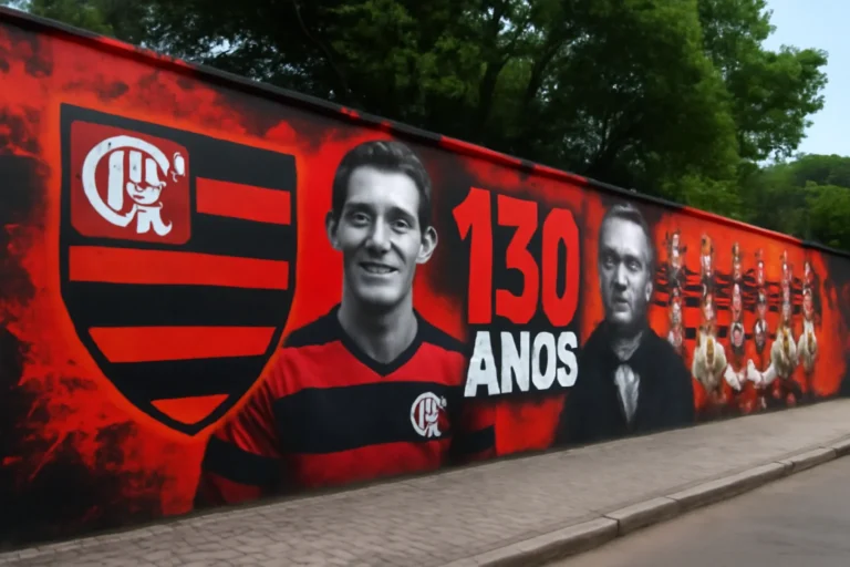 Muros da Gávea Ganham Vida: Flamengo Celebra 130 Anos com Arte Urbana e Homenagens Históricas