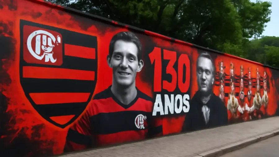 Muros da Gávea Ganham Vida: Flamengo Celebra 130 Anos com Arte Urbana e Homenagens Históricas
