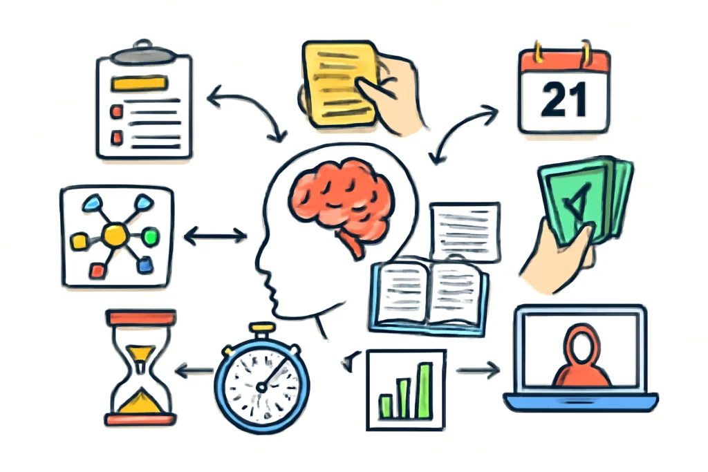 Resumos e mapas mentais próprios: 7 técnicas práticas para memorizar, personalizar revisões e turbinar estudos para Concursos 2025, com métodos visuais