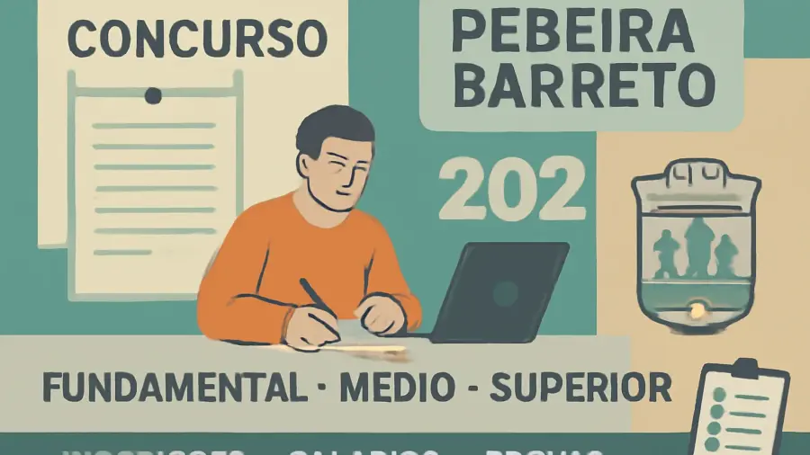 Concurso Pereira Barreto 2025: novo edital publicado pela Prefeitura de Pereira Barreto SP, vagas para níveis fundamental, médio e superior, inscrições, salários e provas