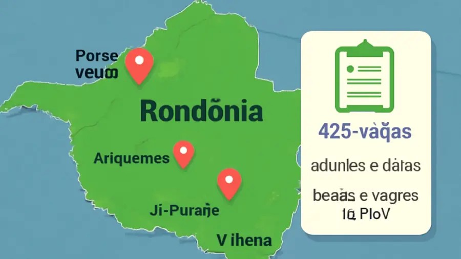 Concurso ALE RO 2025: onde serão realizadas as provas em Rondônia, cidades, vagas (425), salários e datas, confira locais e regras da FGV