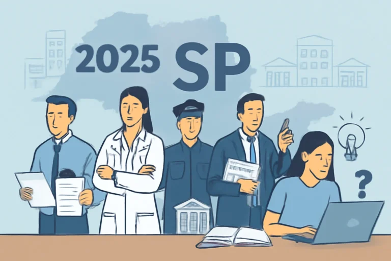 Concursos SP 2025: principais seleções autorizadas, bancas definidas e comissões formadas para Sefaz, SES, PM, HCRP USP, câmaras e prefeituras, saiba como se preparar