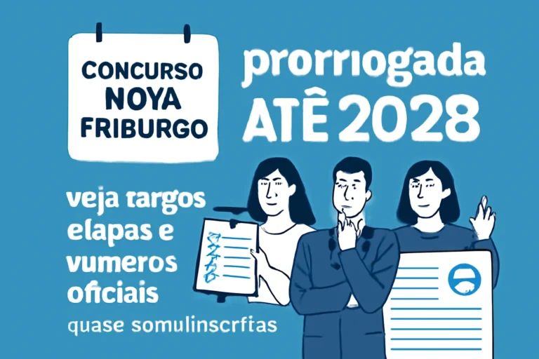 Concurso Nova Friburgo: validade prorrogada até 2028, veja cargos, etapas e números oficiais, quase 50 mil inscritos
