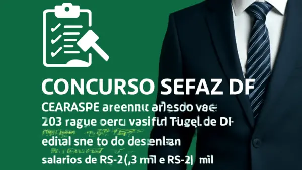 Concurso Sefaz DF: Cebraspe organiza seleção com 265 vagas para Auditor Fiscal do DF, edital até 10 de dezembro, salários de R$ 21,8 mil a R$ 31 mil