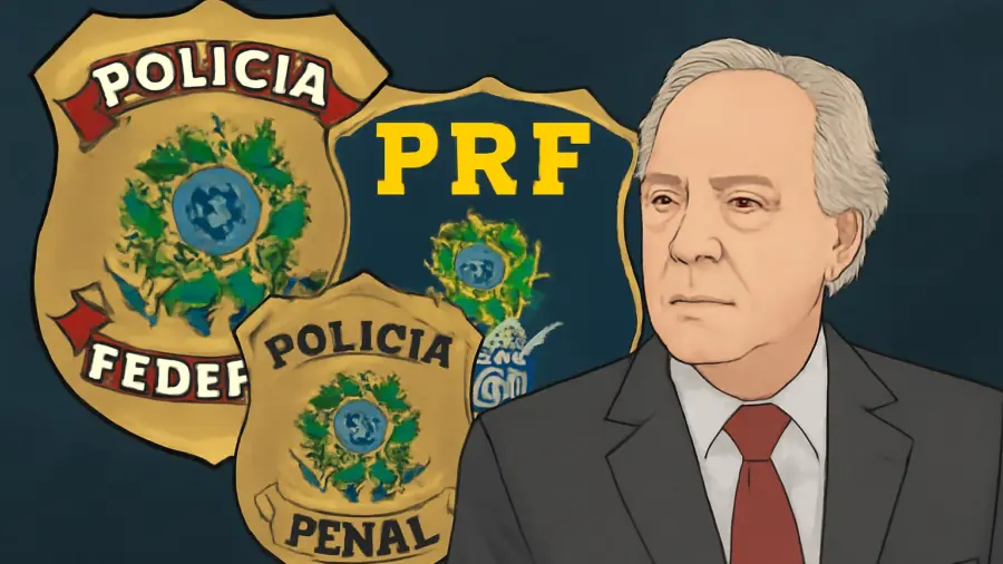 Ministro Lewandowski propõe gratificações para policiais federais, PF, PRF e PPF, com fundo para operações contra crime organizado e ligação à PEC 18/25