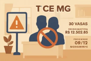 Concurso TCE MG 2025: saiba por que você não pode se inscrever em mais de um cargo, 30 vagas, salário inicial R$ 12.502,85 e inscrições até 09/12 no Cebraspe
