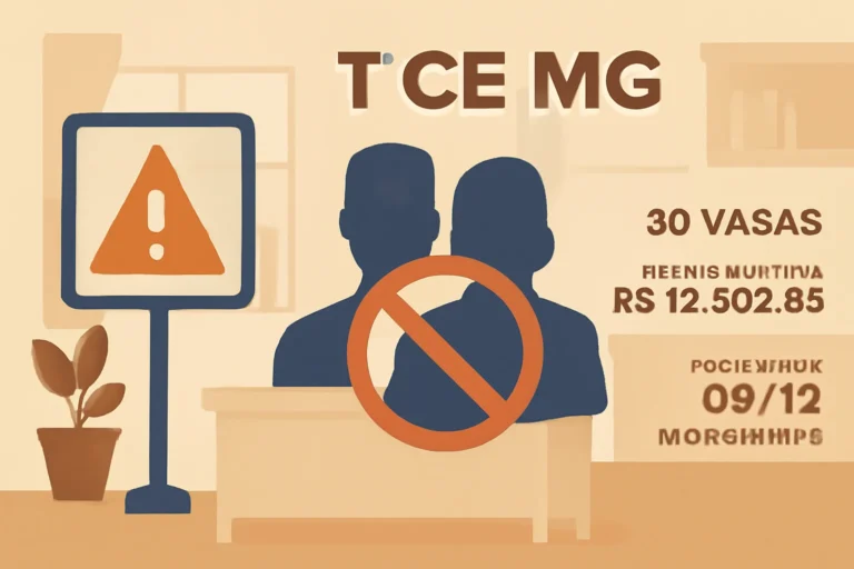 Concurso TCE MG 2025: saiba por que você não pode se inscrever em mais de um cargo, 30 vagas, salário inicial R$ 12.502,85 e inscrições até 09/12 no Cebraspe