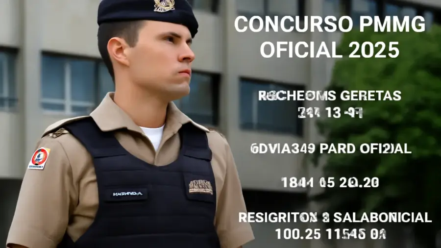 Concurso PMMG Oficial 2025: Inscrições abertas até 18/12, 60 vagas para Oficial, taxa R$ 230,00, requisitos e salário inicial de R$ 11.547,07