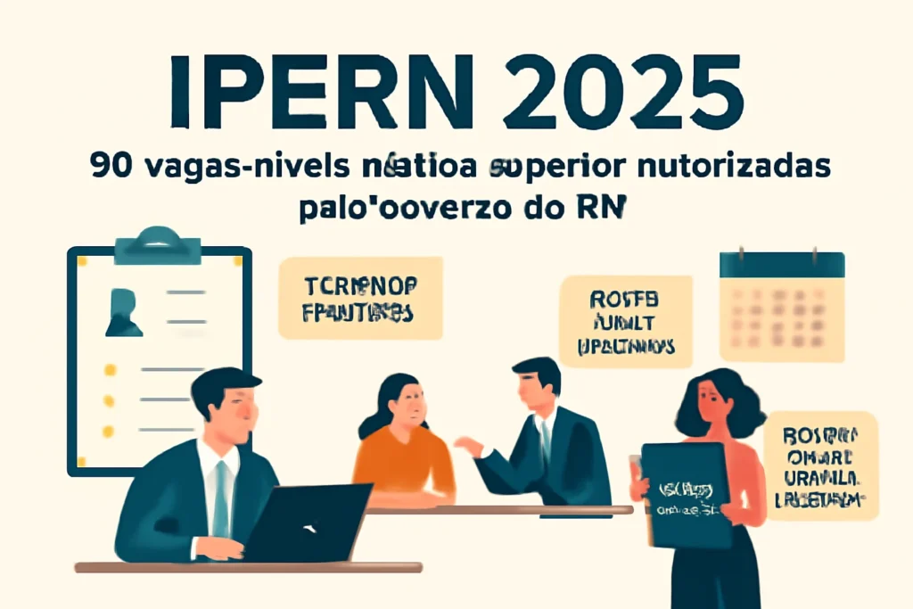 Concurso IPERN 2025: 90 vagas para níveis médio e superior autorizadas pelo Governo do RN, comissão formada, PPA 2024-2027 e banca será definida em breve