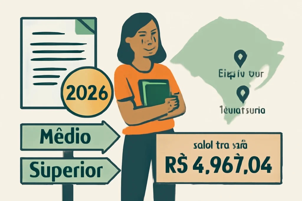 Concurso Unipampa 2026: editais publicados, oportunidades para Médio e Superior, provas em Bagé, Caçapava do Sul e Uruguaiana, salários até R$ 4.967,04