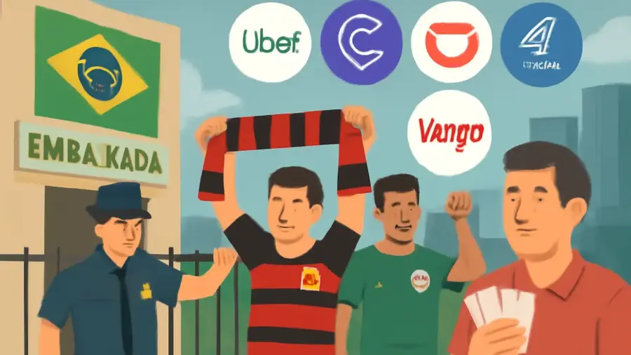 Embaixada do Brasil alerta torcedores de Flamengo e Palmeiras sobre segurança, cambismo e recomenda apps (Uber, Cabify, Didi, Yango, Satelital) para final da Libertadores