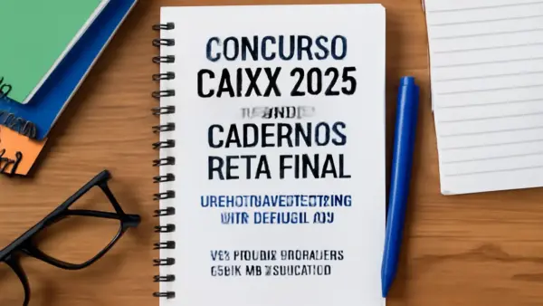 Concurso Caixa 2025: Cadernos Reta Final com questões anteriores por disciplina, 184 vagas imediatas + 552 em cadastro, salários R$ 12.371,00 a R$ 16.495,00 — prepare-se