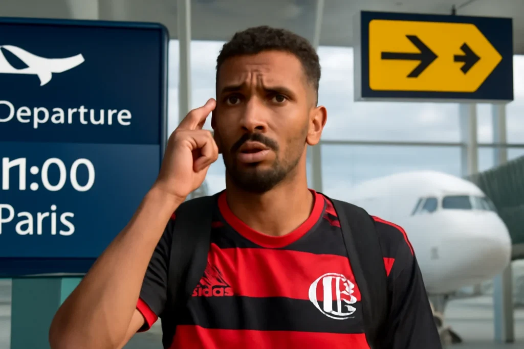 Danilo em dúvida para clássico: viagem de Paris às 11h e chegada ao Rio às 18h30 podem tirar o meio-campista do Fla-Flu, Flamengo prioriza logística
