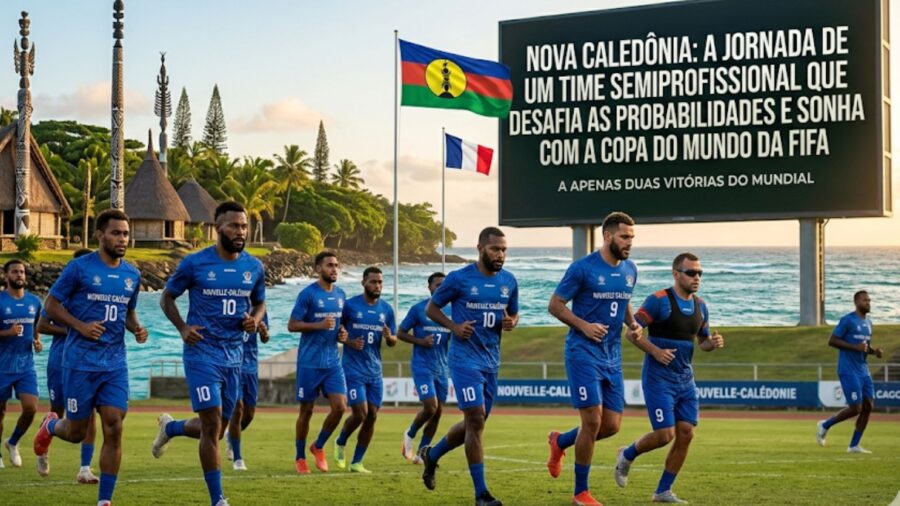 Nova Caledônia: A seleção de futebol semiprofissional que está a duas vitórias da Copa do Mundo da FIFA 2026