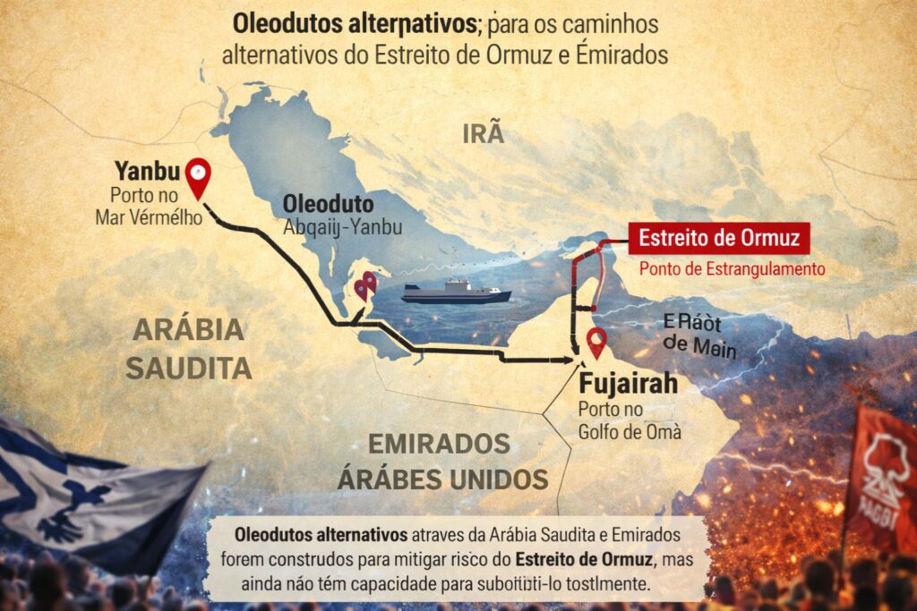 Trump eleva tensão com o Irã e promete "Dia de Usinas e Dia da Ponte" caso o estreito vital para o petróleo não seja liberado.