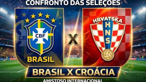 Saiba onde assistir ao jogo da Seleção Brasileira contra a Croácia nesta terça-feira