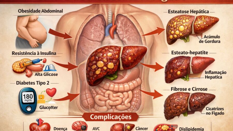 Síndrome Metabólica do Fígado: A Doença Silenciosa que Pode Levar ao Transplante e Câncer, Alertam Especialistas