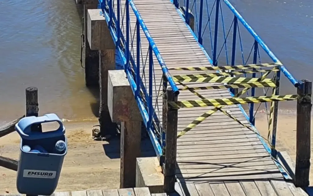 Píer da Orla Pôr do Sol em Aracaju Interditado: Degradação Leva à Paralisação e Obras Emergenciais