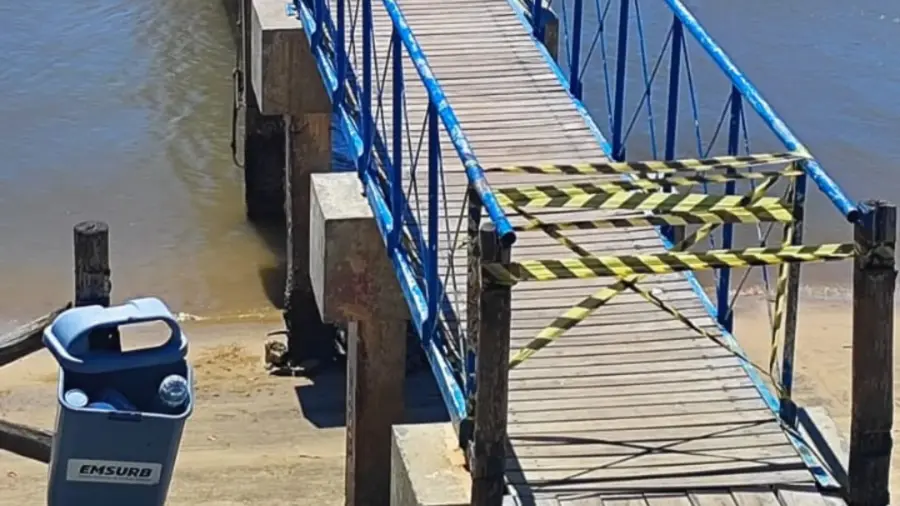Píer da Orla Pôr do Sol em Aracaju Interditado: Degradação Leva à Paralisação e Obras Emergenciais