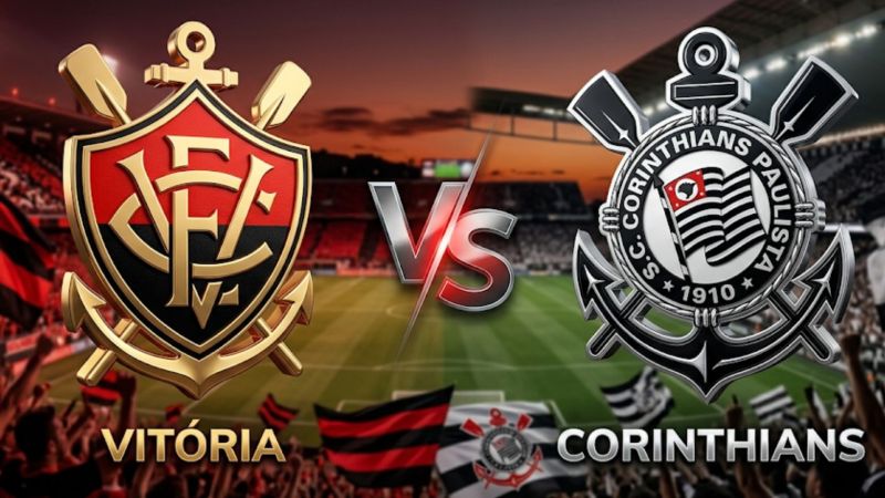 Corinthians x Vitória: Onde assistir ao vivo, horário e escalações (18/04)