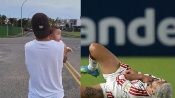 Esposa de Arrascaeta envia mensagem emocionante após grave lesão do craque do Flamengo na Libertadores; entenda a fratura