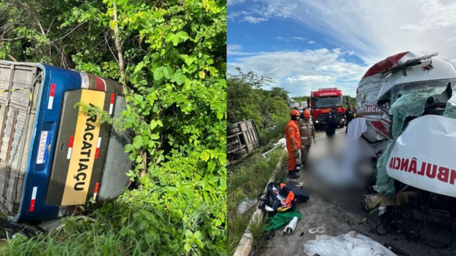 Tragédia no Ceará: Mãe e filha morrem em colisão chocante entre ambulância e micro-ônibus em Sobral