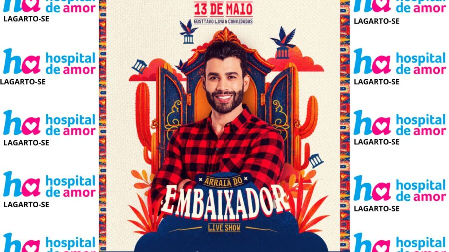 Gusttavo Lima em Lagarto: Live Solidária no Parque das Palmeiras acontece dia 13 de maio
