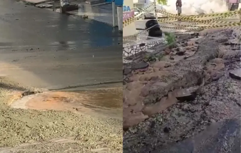 Vazamento em Rede de Água Causa Desabastecimento em Bairro de Aracaju; Serviços de Reparo Concluídos