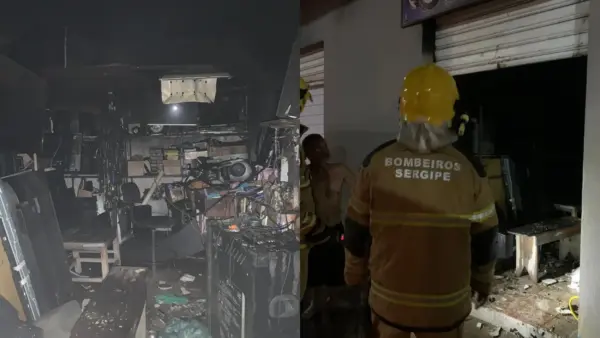 Incêndio em Loja de Eletrônicos no Centro de Lagarto Causa Estragos, Bombeiros Agem Rápido e Evitam Vítimas