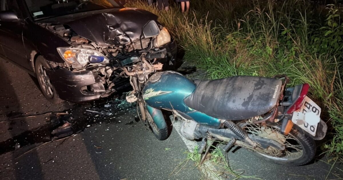 Motociclista morre após colisão com carro na SE-230, em Glória