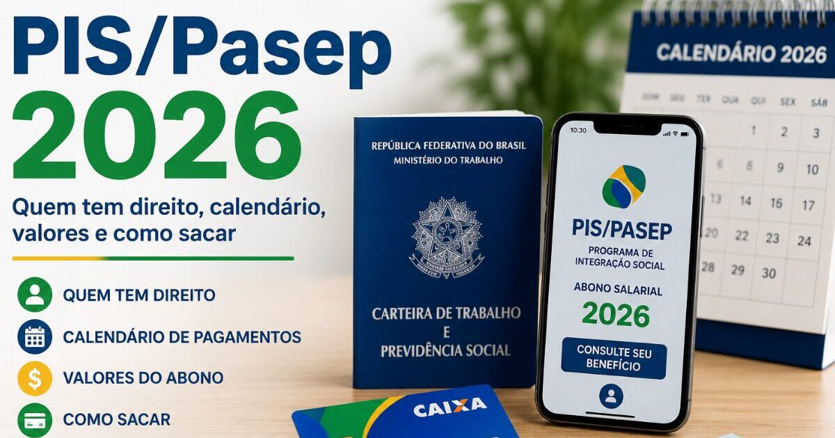PIS/Pasep 2026 paga novo lote em junho e beneficia nascidos em julho e agosto