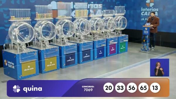 Quem ganhou na Quina hoje? Veja o resultado do concurso 7069, domingo 19/07