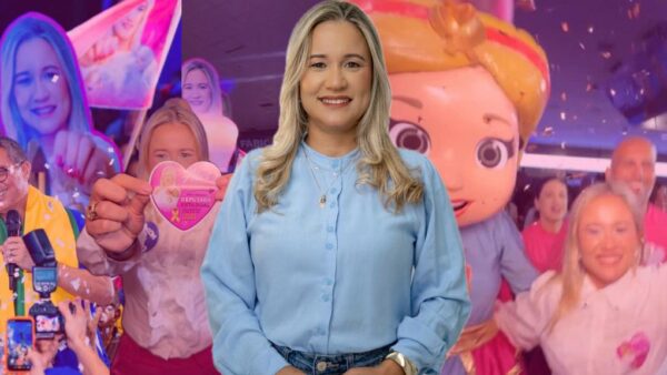 PSD homologa candidatura de Alice Caroline e apresenta mascote “Super Alice” em convenção