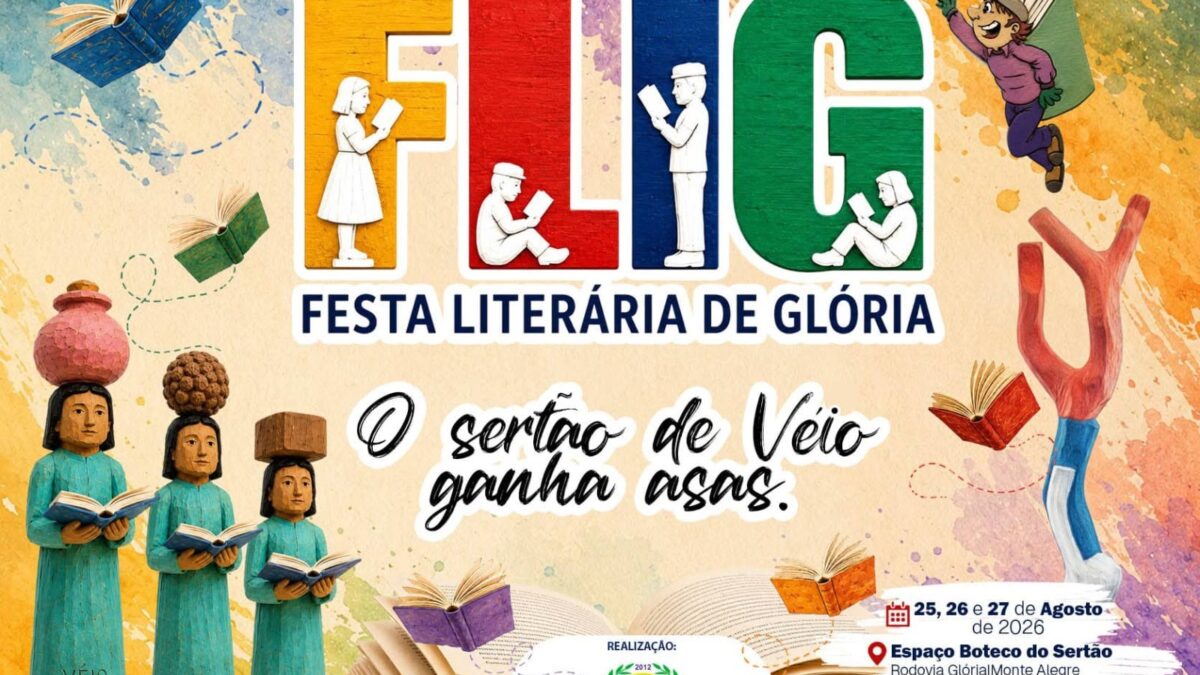 VII Festa Literária de Glória acontece de 25 a 27 de agosto no Alto Sertão