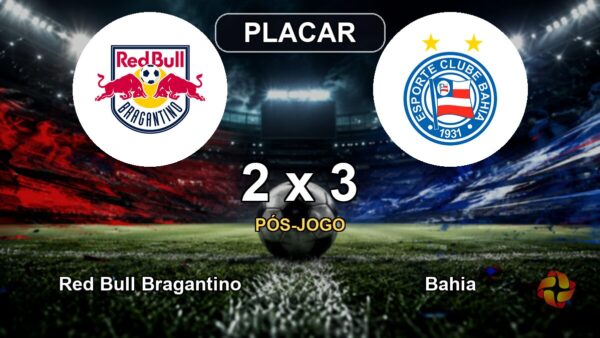 Bahia vira sobre o Bragantino, vence jogo de cinco gols e entra no G4