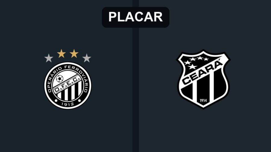 Operário-PR e Ceará empatam em 2 a 2 pela Série B